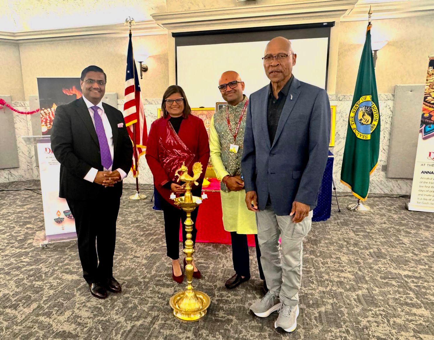  Diwali Celebrations hosted by BAPS Redmond at State Capitol 
( 15 October 2025, Olympia)