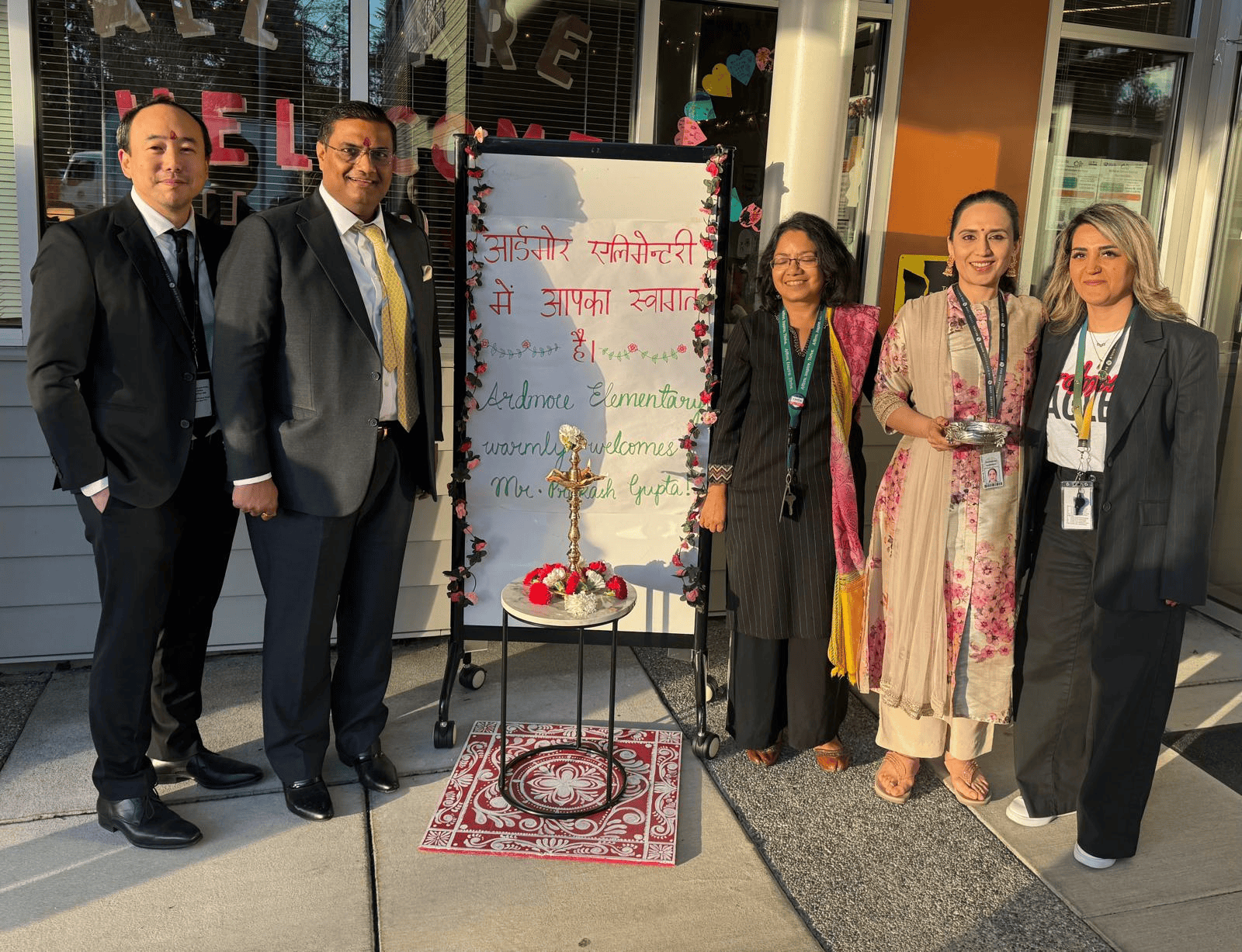  Hindi Language Introduction at Ardmore Elementary School, along with Superintended Kelly ( 6 February 2025, Bellevue)