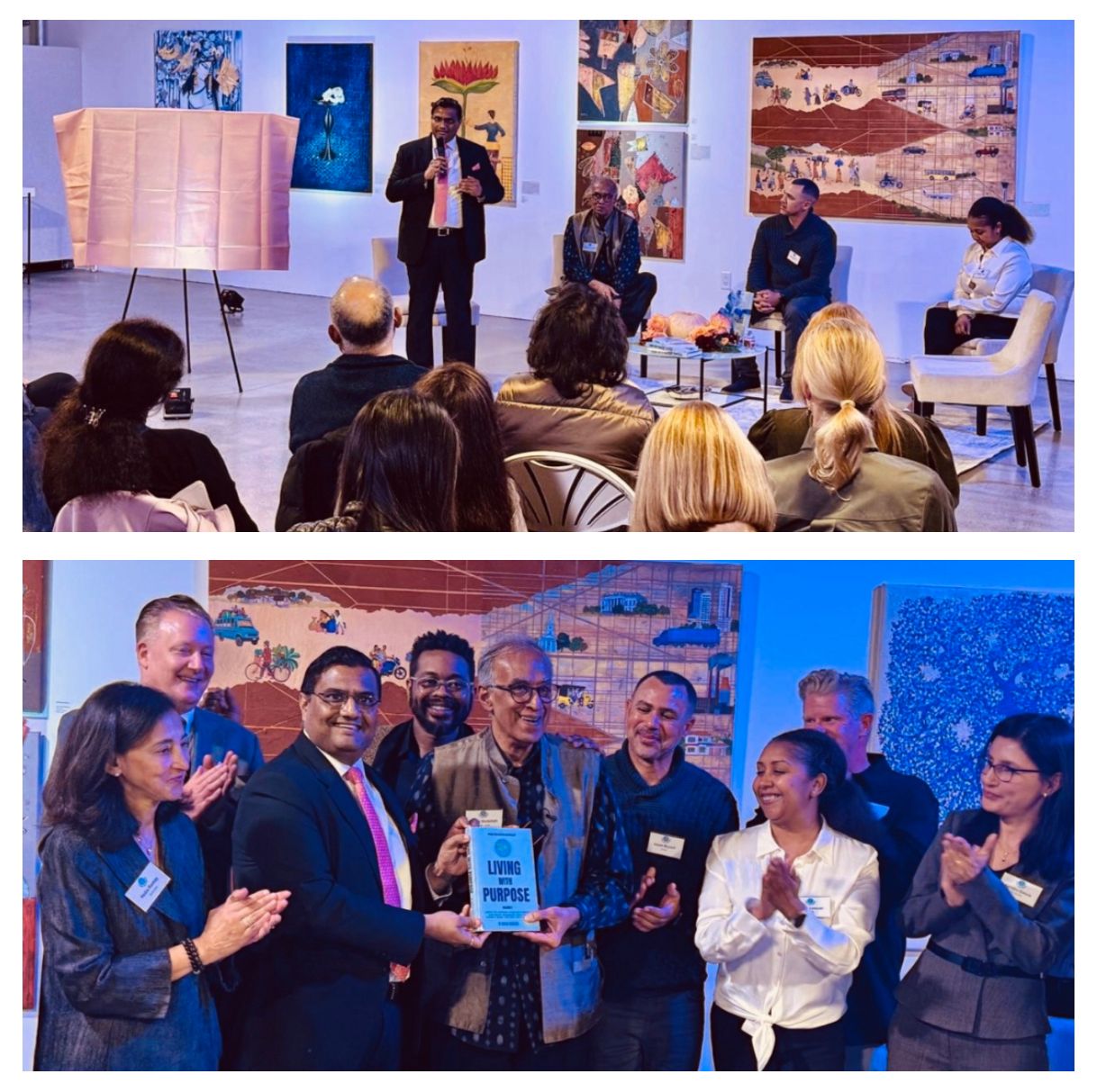  Book Launch of “Living with Purpose” authored by Dr Akhtar Badshah ( 4 November 2025, Bellevue)