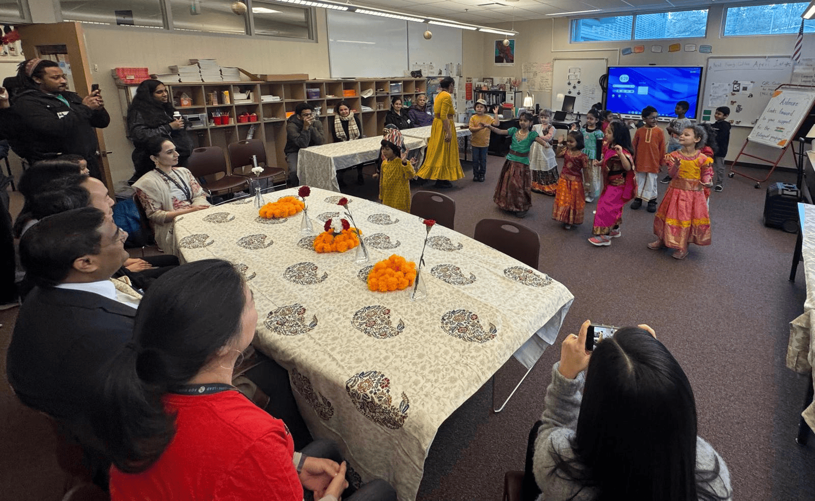  Hindi Language Introduction at Ardmore Elementary School, along with Superintended Kelly ( 6 February 2025, Bellevue)