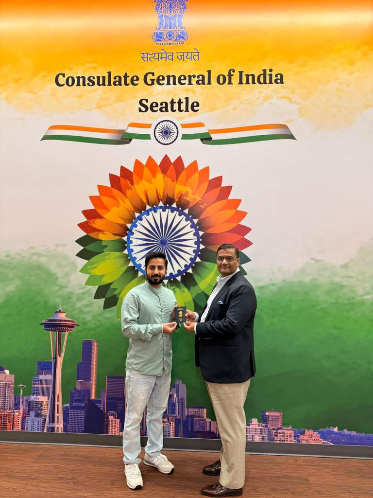  Handover of the 1st E-Passport issued from CGI  Seatle to Mr Prashant Thakur today! ( 13 November 2025, Seattle)