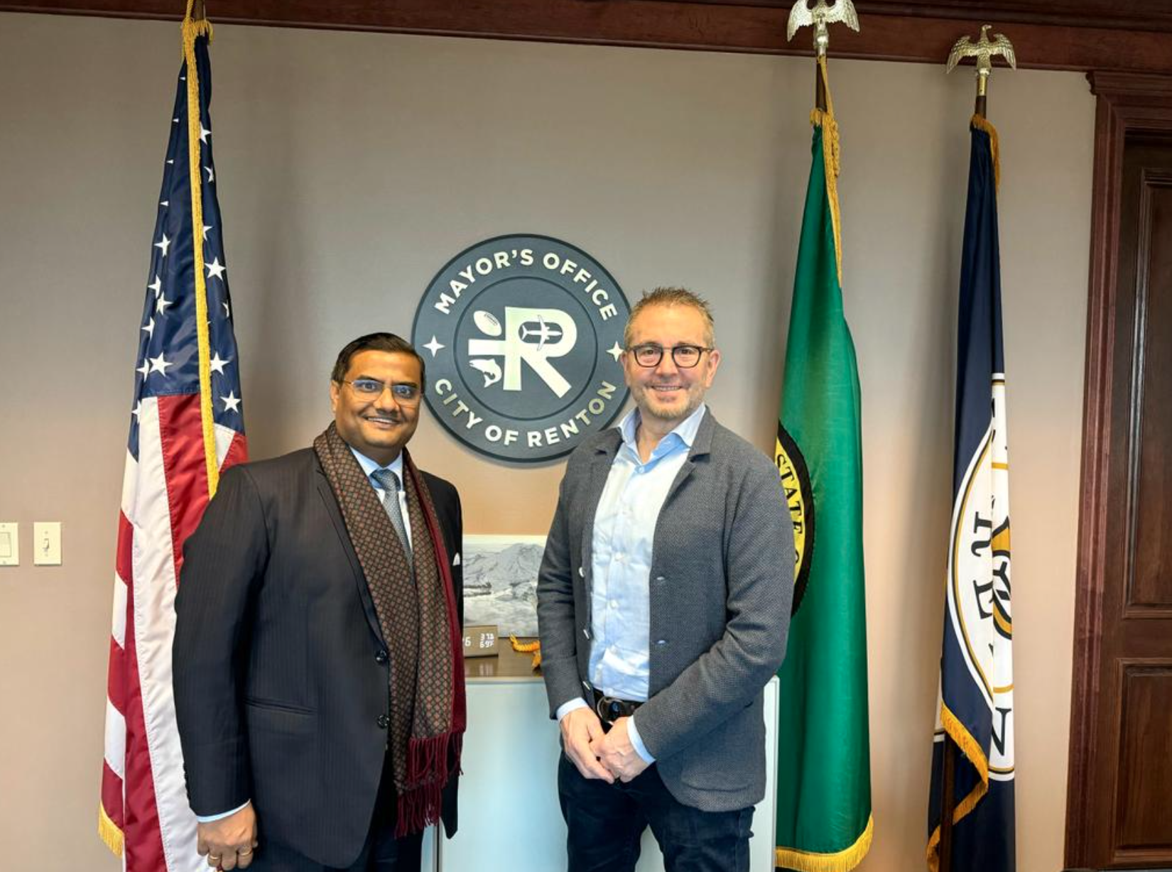  Meeting with Mayor of Renton, Mr Armondo Pavone