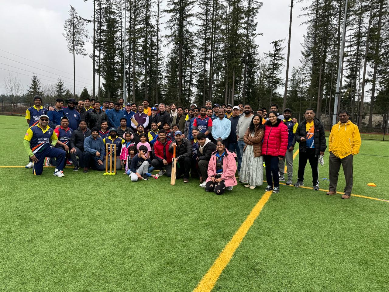  Charity Cricket Event at Maple Valley - with Mayor Sean Kelly and Indian Culture and Sports Association Members ( 23 March 2024 )