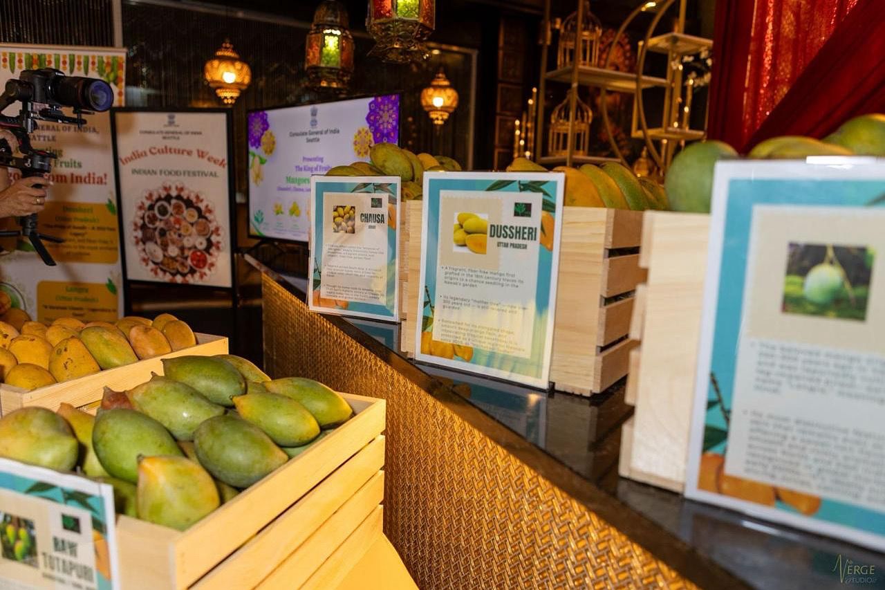  Mango Promotion Event at India Food Festival in Redmond – Indian Mangoes Presented to Washington State Representative Alex Ybarra and other dignitaries ( 9 July, 2025, Redmond )