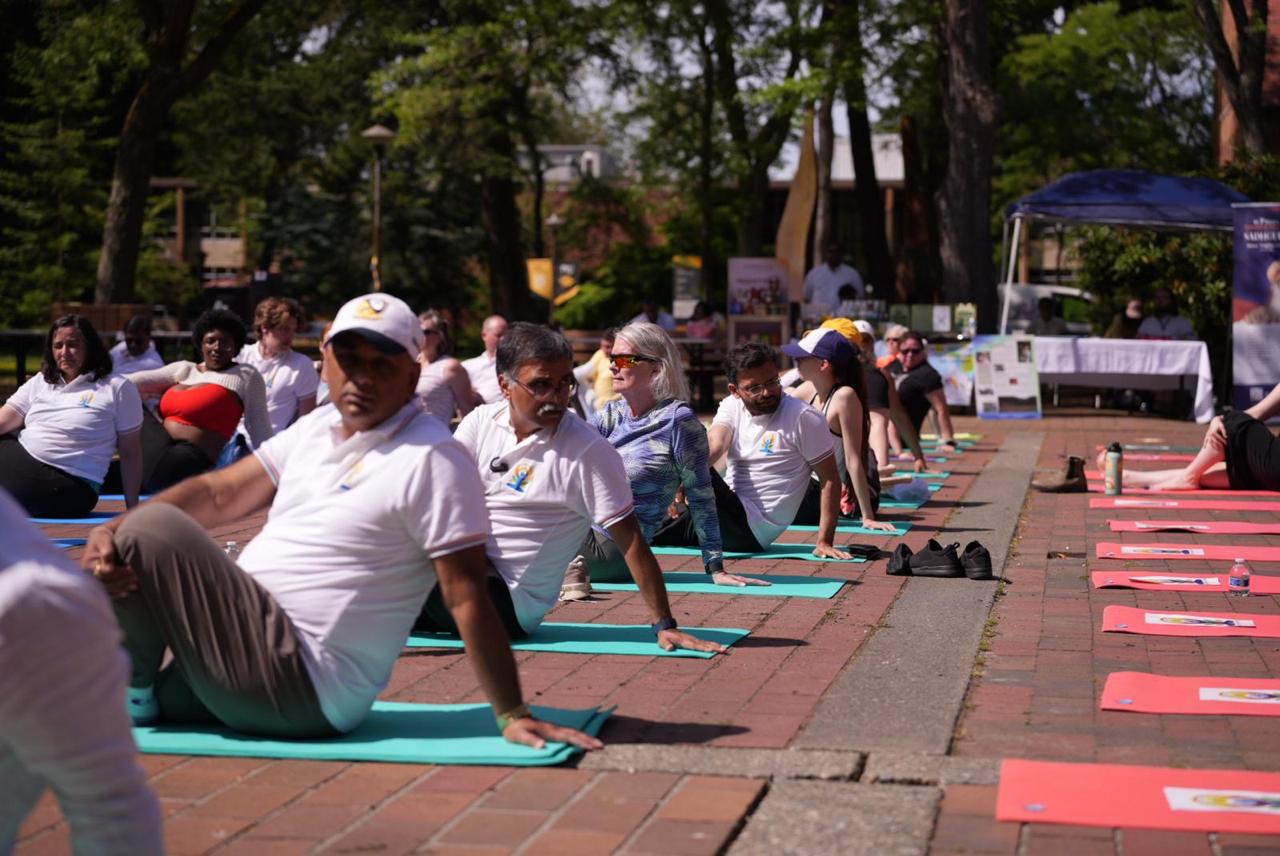  10th International Day of
Yoga celebrations at Pacific Lutheran University (PLU) in Tacoma.