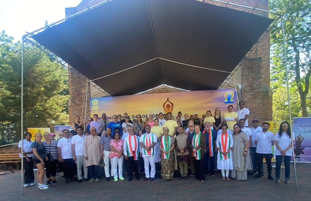  10th International Day of
Yoga celebrations at Pacific Lutheran University (PLU) in Tacoma.