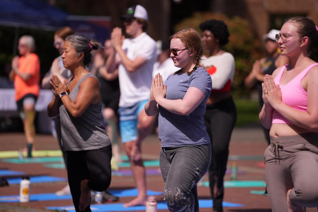  10th International Day of
Yoga celebrations at Pacific Lutheran University (PLU) in Tacoma.