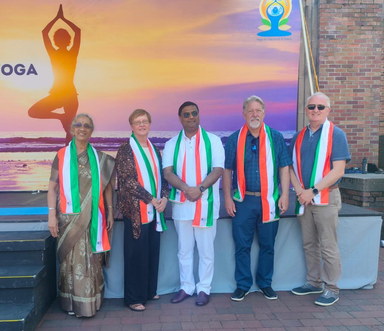  10th International Day of
Yoga celebrations at Pacific Lutheran University (PLU) in Tacoma.