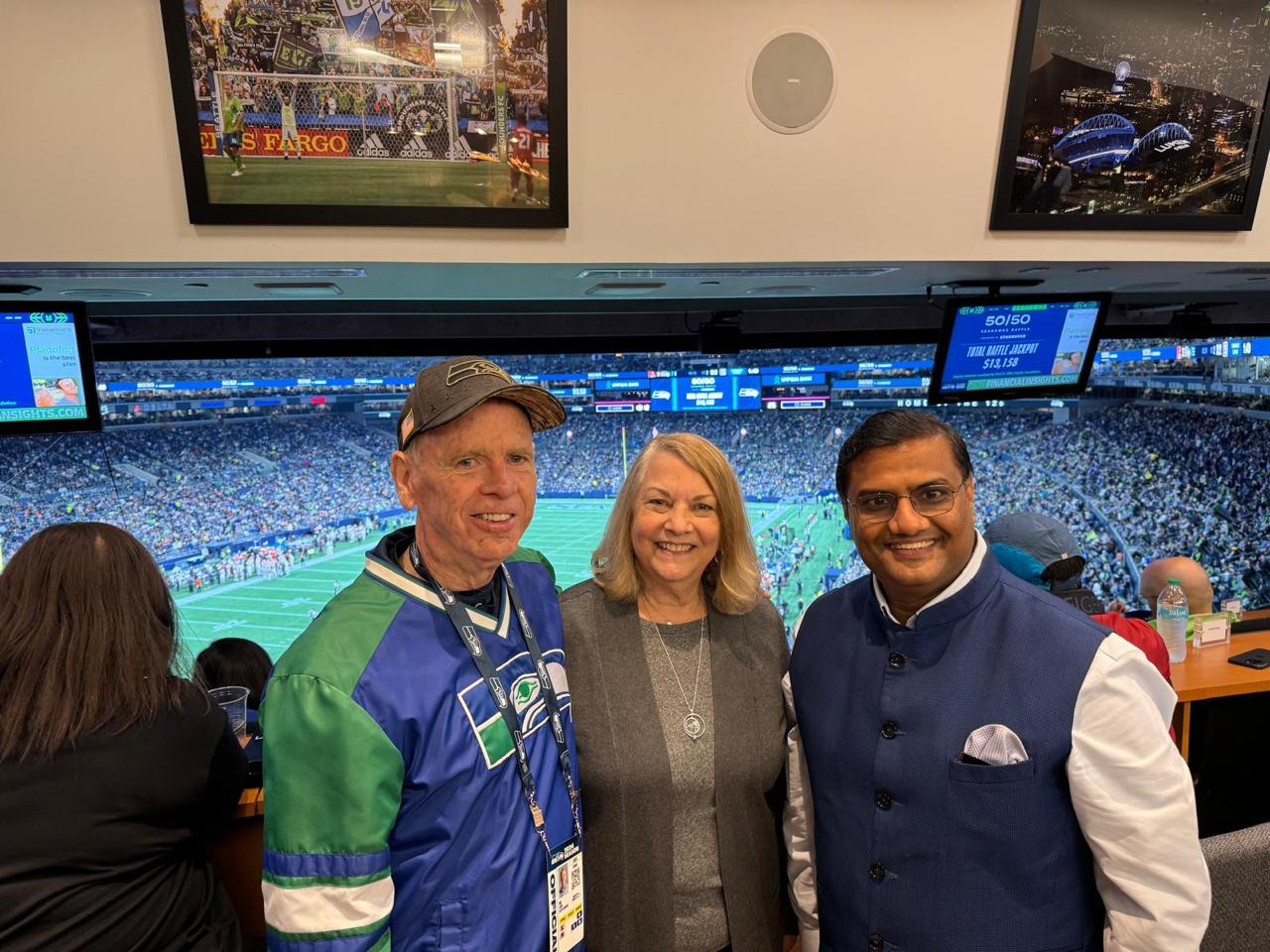  Meeting with Mr. Mike Flood, Vice President, Seahawks ( 24 August 2024, Lumen Field (Seattle))