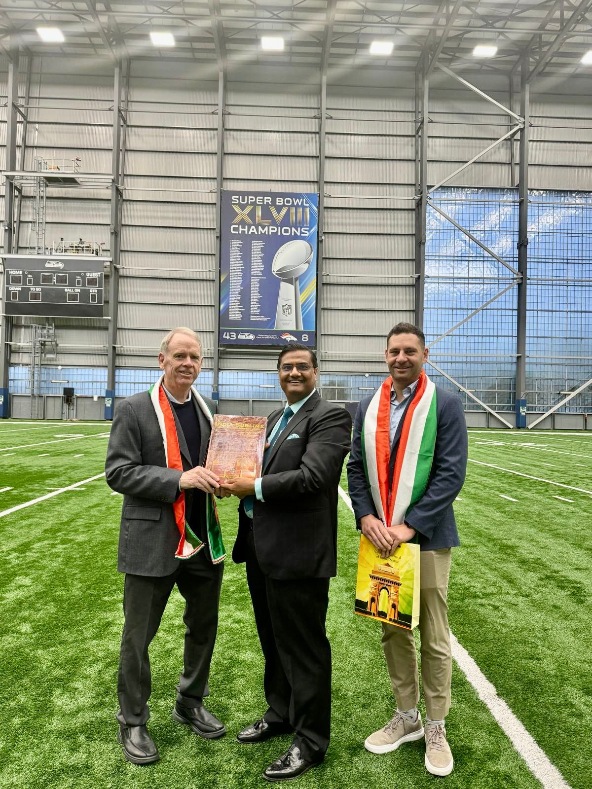  Meeting with Mike Flood, Vice President, Seattle Seahawks at Seattle Seahawks Athletic Center ( 28 May 2024, Seattle)