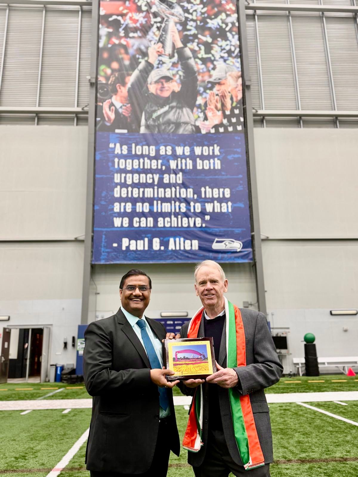  Meeting with Mike Flood, Vice President, Seattle Seahawks at Seattle Seahawks Athletic Center ( 28 May 2024, Seattle)
