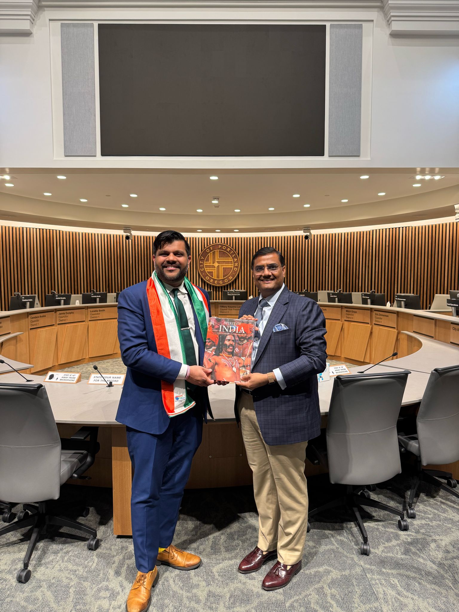  Meeting with Portland City Council Member Sameer Kanal, the first elected leader of Indian origin in the State of Oregon (13 March, 2025, Portland, Oregon)