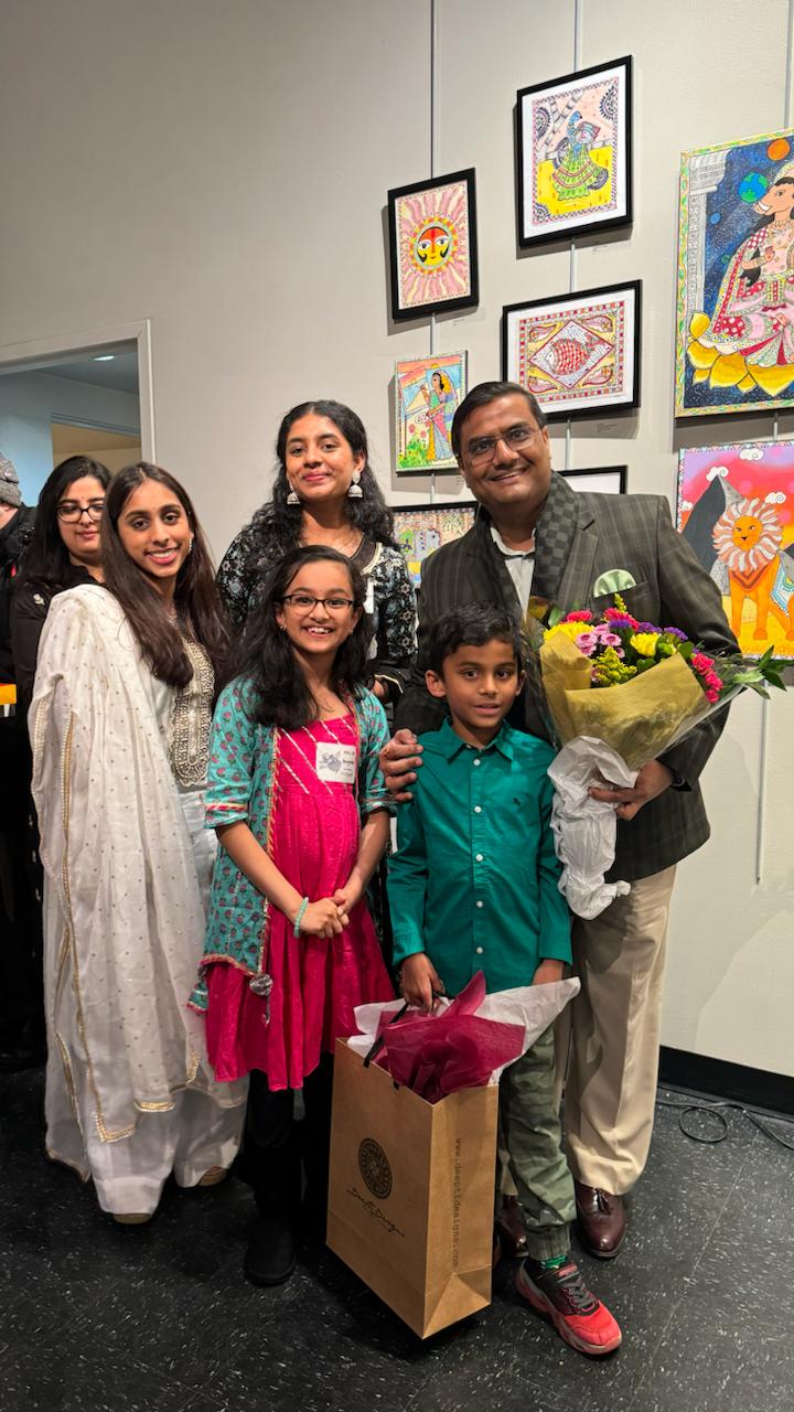  Exhibition of Madhubani Art Works at Seattle Center by Deepali Designs (2 March 2024)