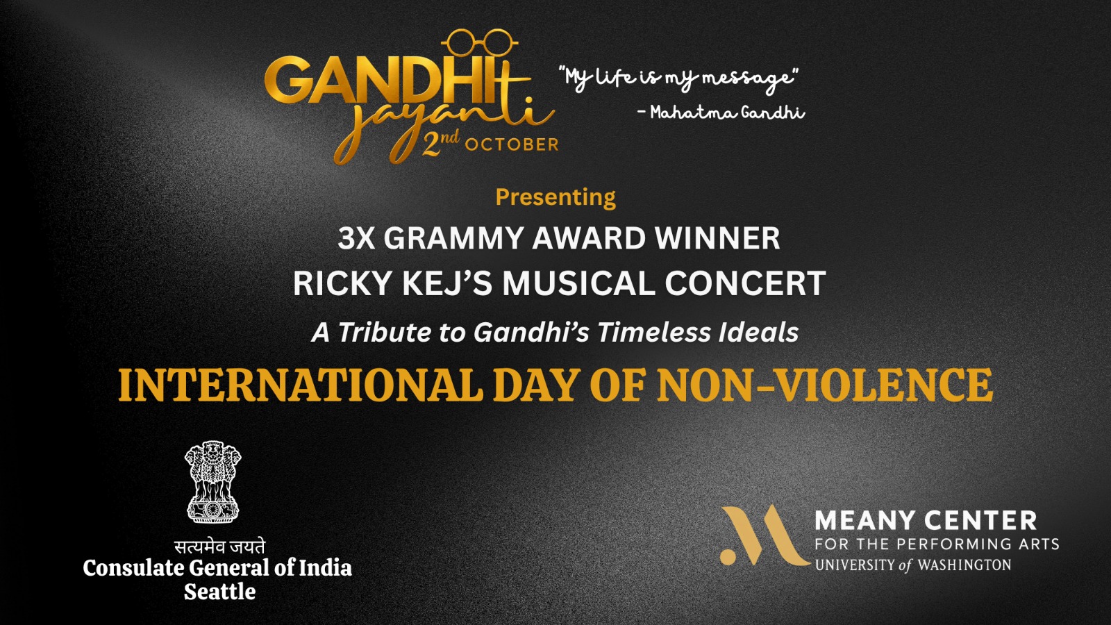  Music for Peace: A Tribute to Mahatma Gandhi !