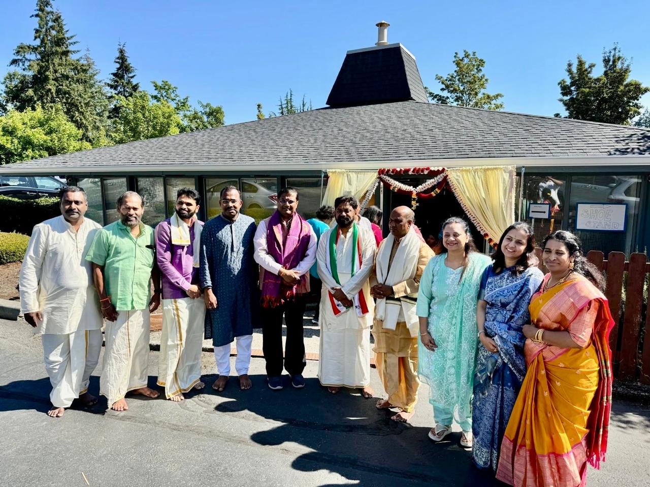  Opening of the first Hindu temple in Olympia, Washington 
(31 August 2024, Olympia – Washington)