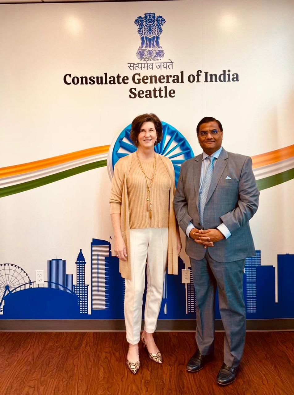  Visit of Mayor of Bellevue Ms Lynn Robinson to Indian Consulate new premises ( 25 April 2025, Seattle)