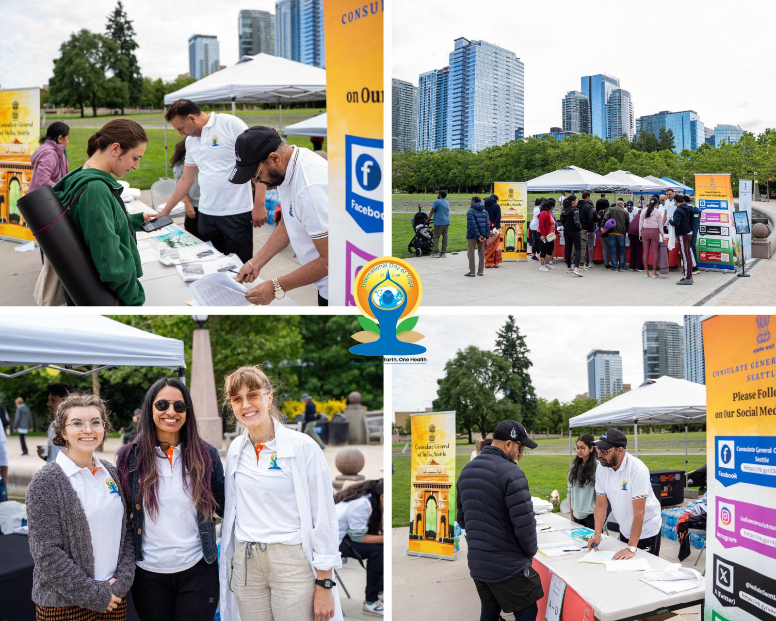  International Day of Yoga 2025 – Curtain Raiser hosted at Bellevue Downtown Park (14 June, 2025)