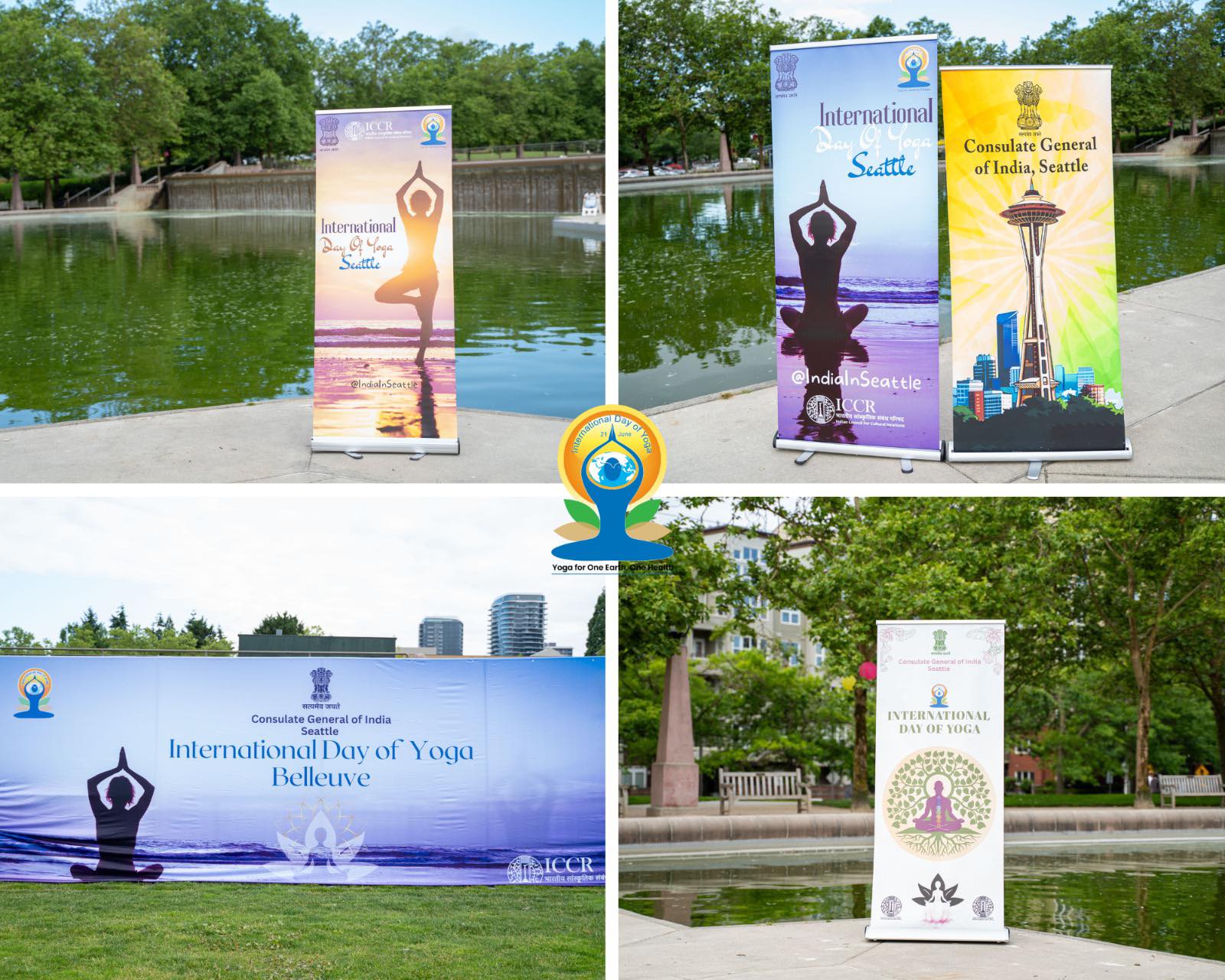  International Day of Yoga 2025 – Curtain Raiser hosted at Bellevue Downtown Park (14 June, 2025)
