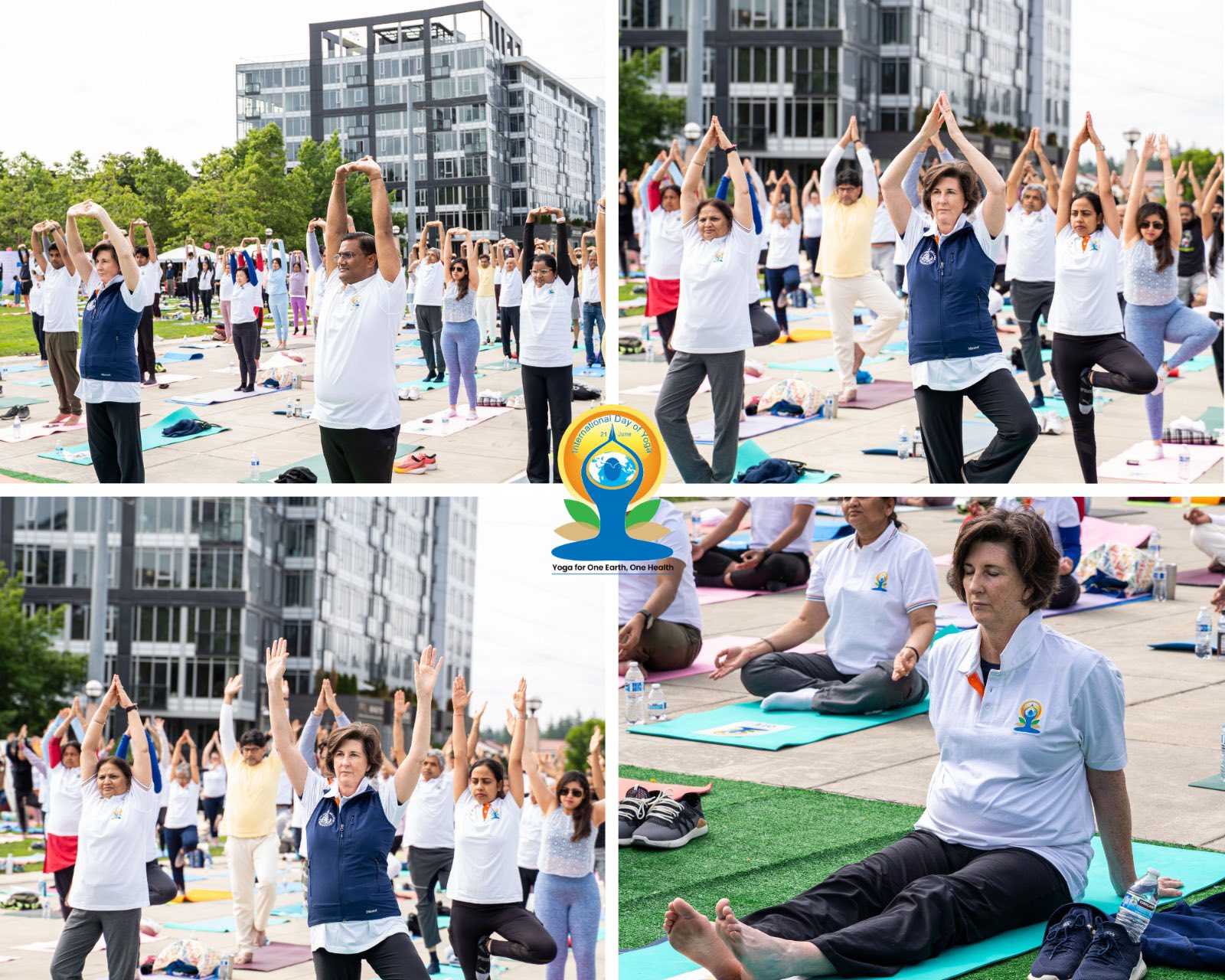  International Day of Yoga 2025 – Curtain Raiser hosted at Bellevue Downtown Park (14 June, 2025)