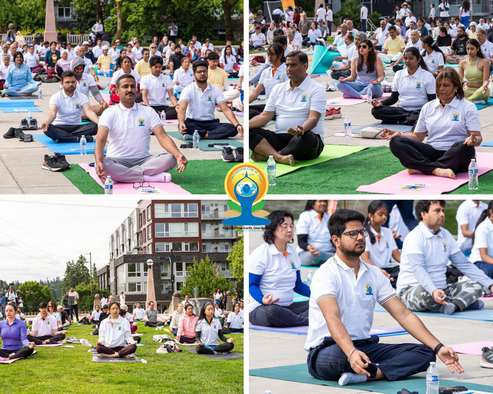  International Day of Yoga 2025 – Curtain Raiser hosted at Bellevue Downtown Park (14 June, 2025)