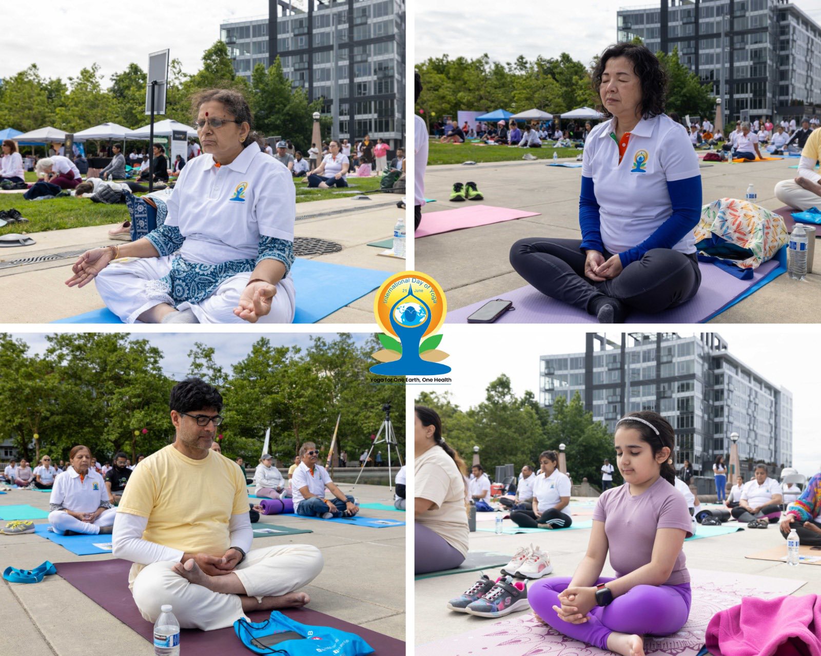  International Day of Yoga 2025 – Curtain Raiser hosted at Bellevue Downtown Park (14 June, 2025)