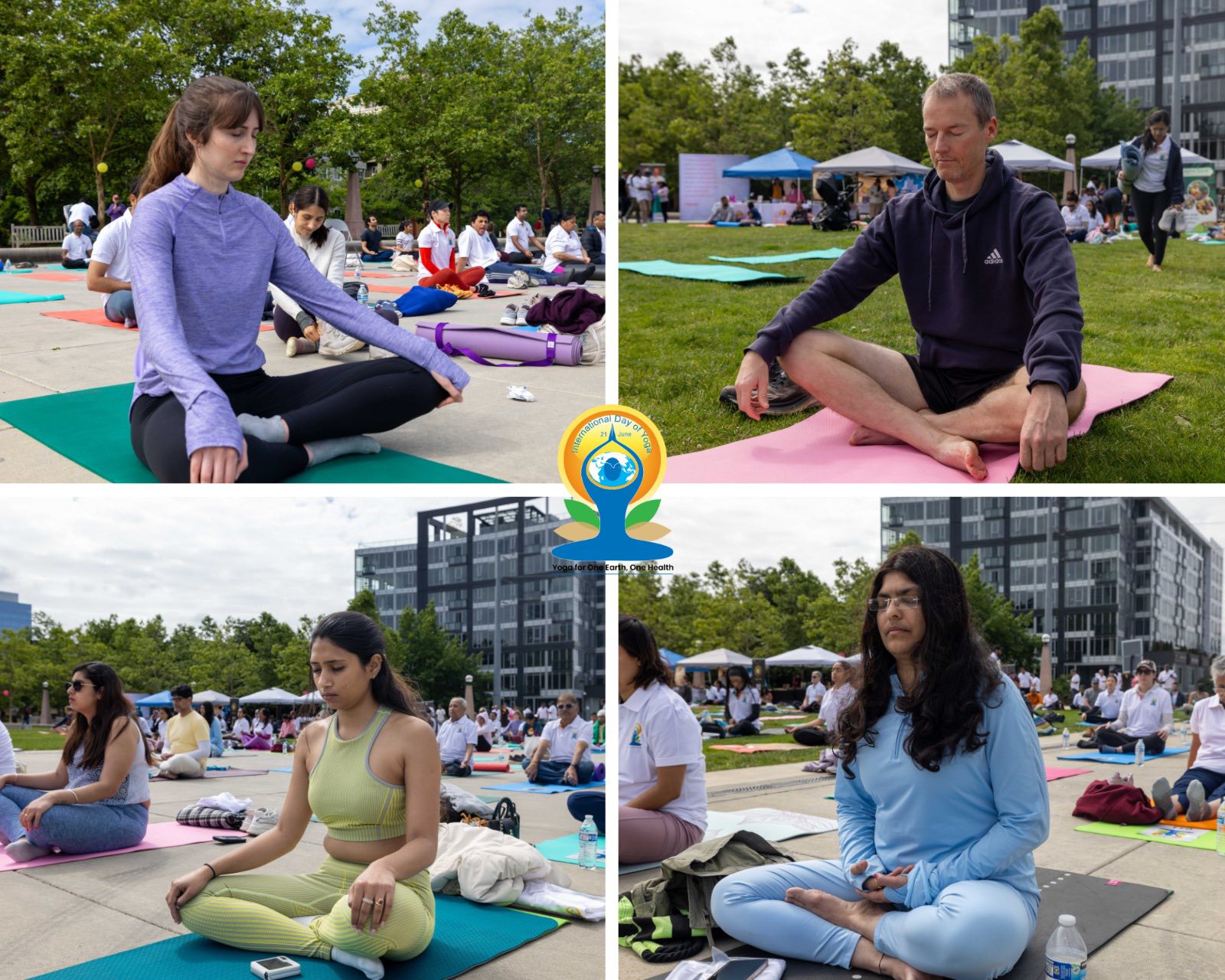  International Day of Yoga 2025 – Curtain Raiser hosted at Bellevue Downtown Park (14 June, 2025)