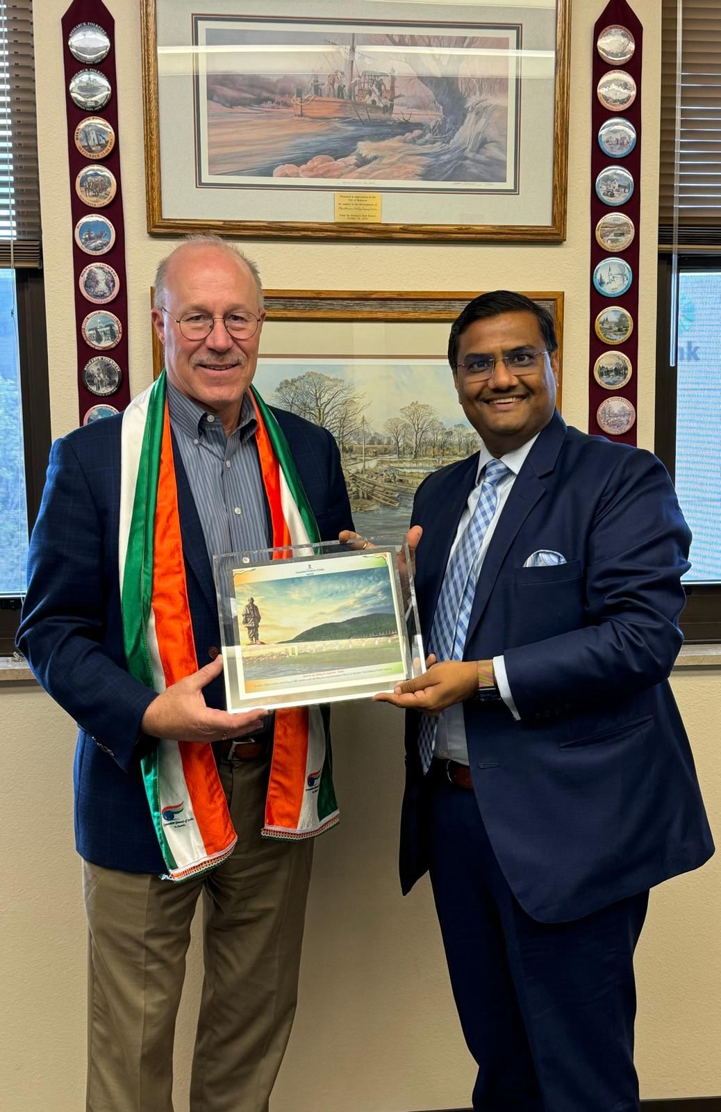  Meeting with Mr. Michael Schmitz, Mayor of Bismarck at City Office ( 30 September 2024, Bismarck)