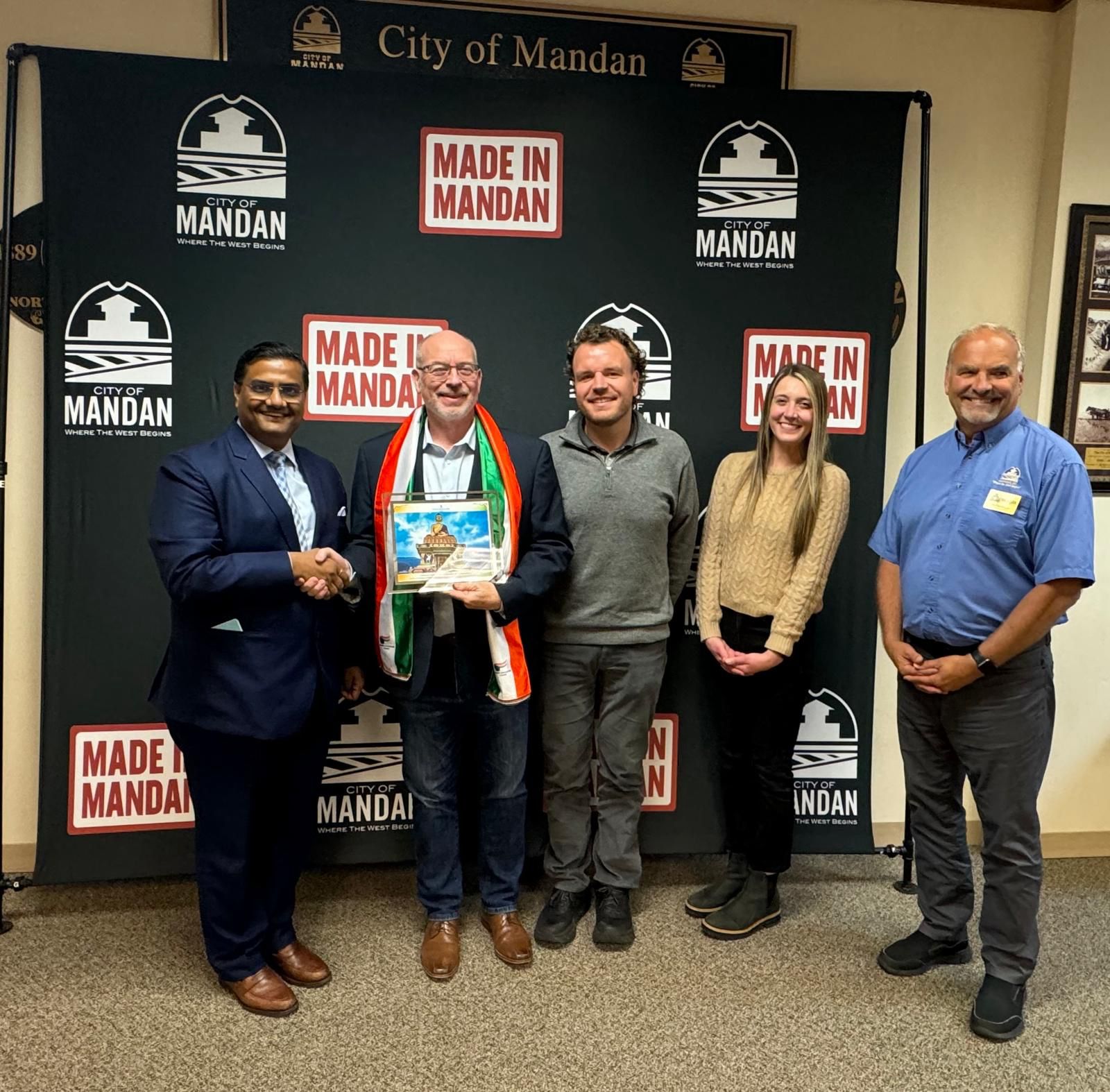  Meeting with Mr. James A Froelich, Mayor of Mandan City ( 30 September 2024, Mandan City)