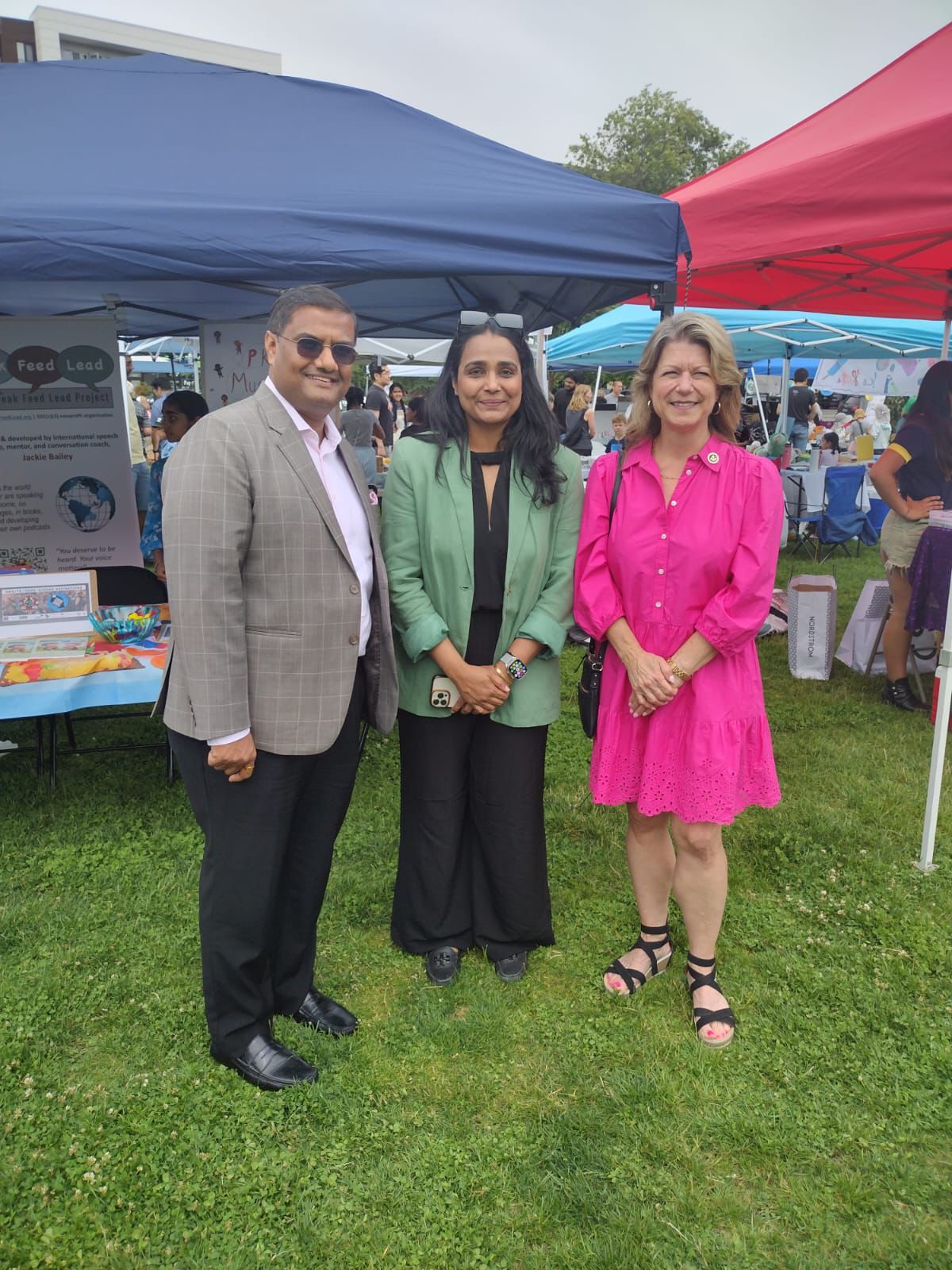  Children's Business Fair inaugural along with Mayor of Redmond Ms. Angela Birney ( 29 June 2024, Redmond )