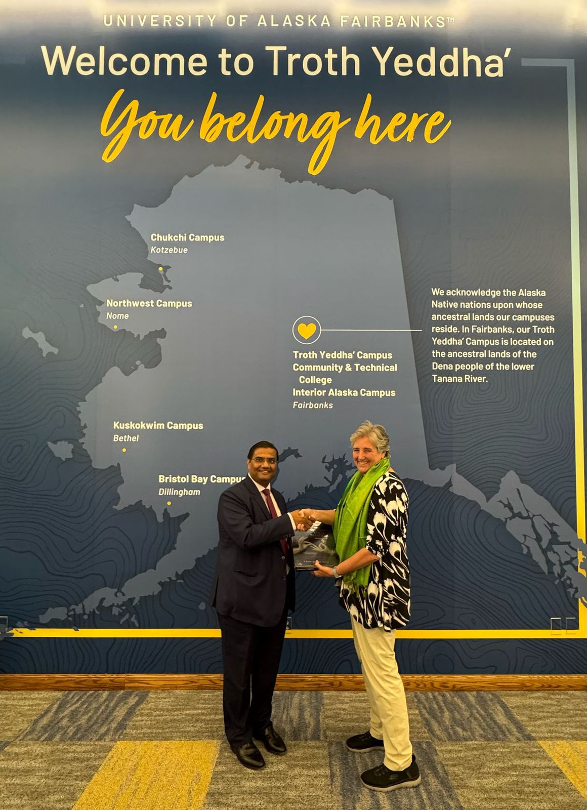  Meeting with Ms. Pat Pitney, President of University of Alaska (11 July 2025, Fairbanks).