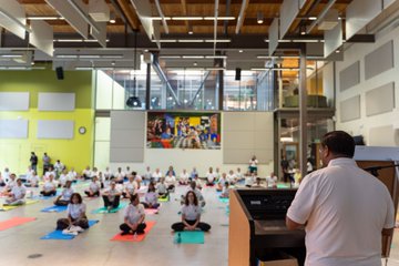  11th International Day of Yoga celebrations at Shoreline, Washington (21 June, 2025)
