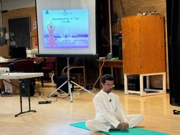 11th International Day of Yoga celebrations at Corvallis, Oregon (21 June, 2025)
