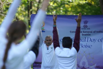  11th International Day of Yoga celebrations at Boise, Idaho (21 June, 2025)