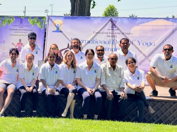  11th International Day of Yoga celebrations at Bismarck, North Dakota (21 June, 2025)
