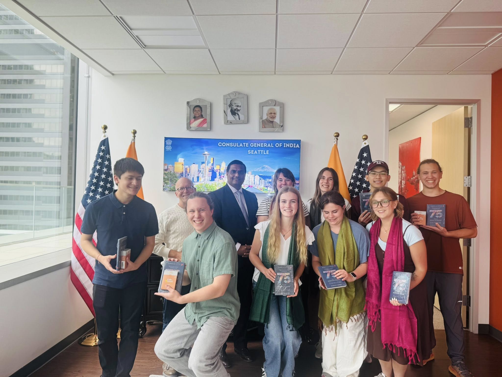  Consulate General of India, Seattle Flags off Montana Student Delegation to India