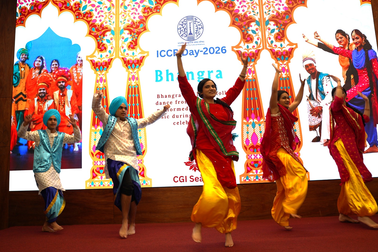  Bhangra dance performance at ICCR Day celebrations (11 April 2026, Seattle)