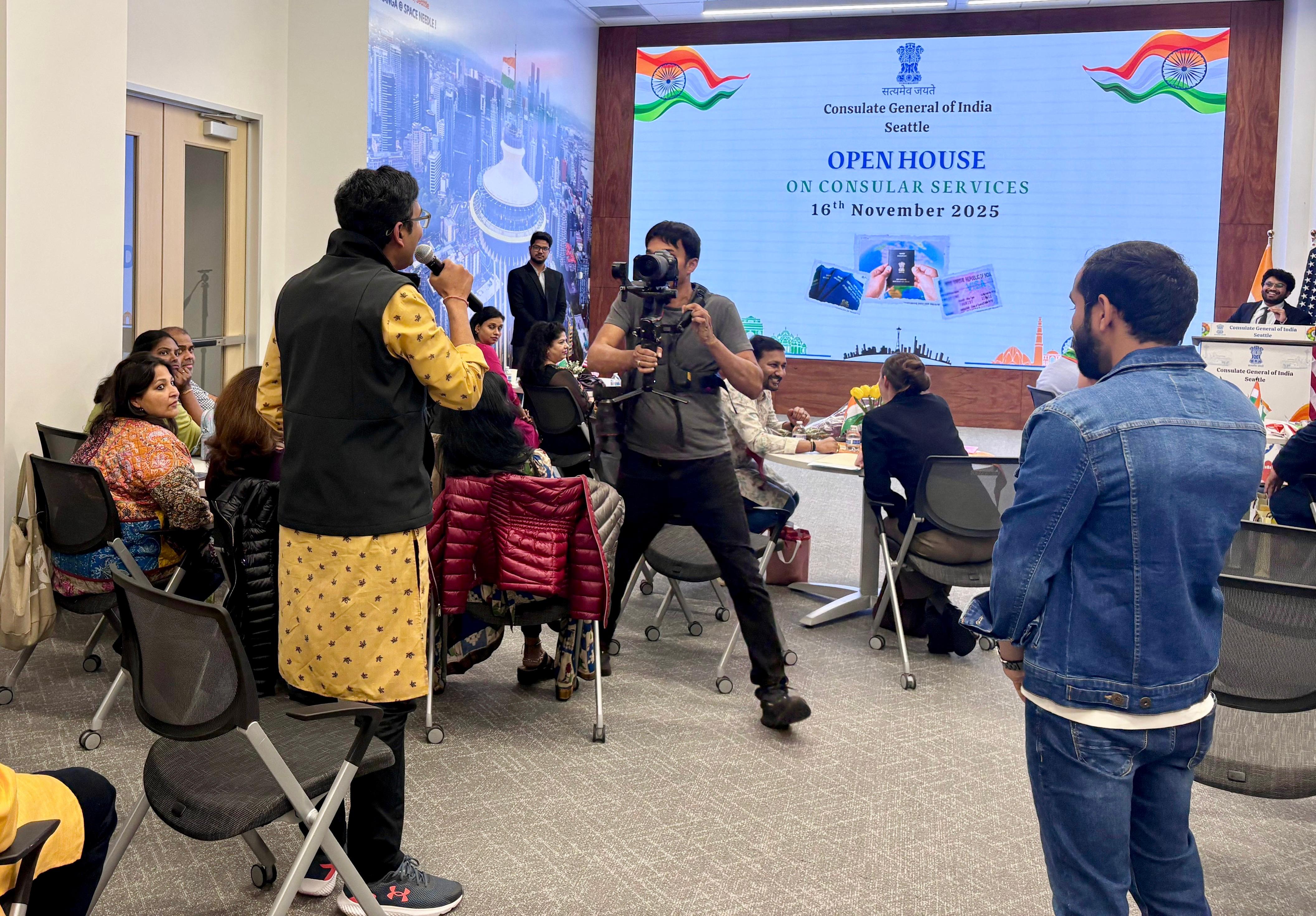  Open House on Consular Issues Hosted at Indian Consulate in Seattle!