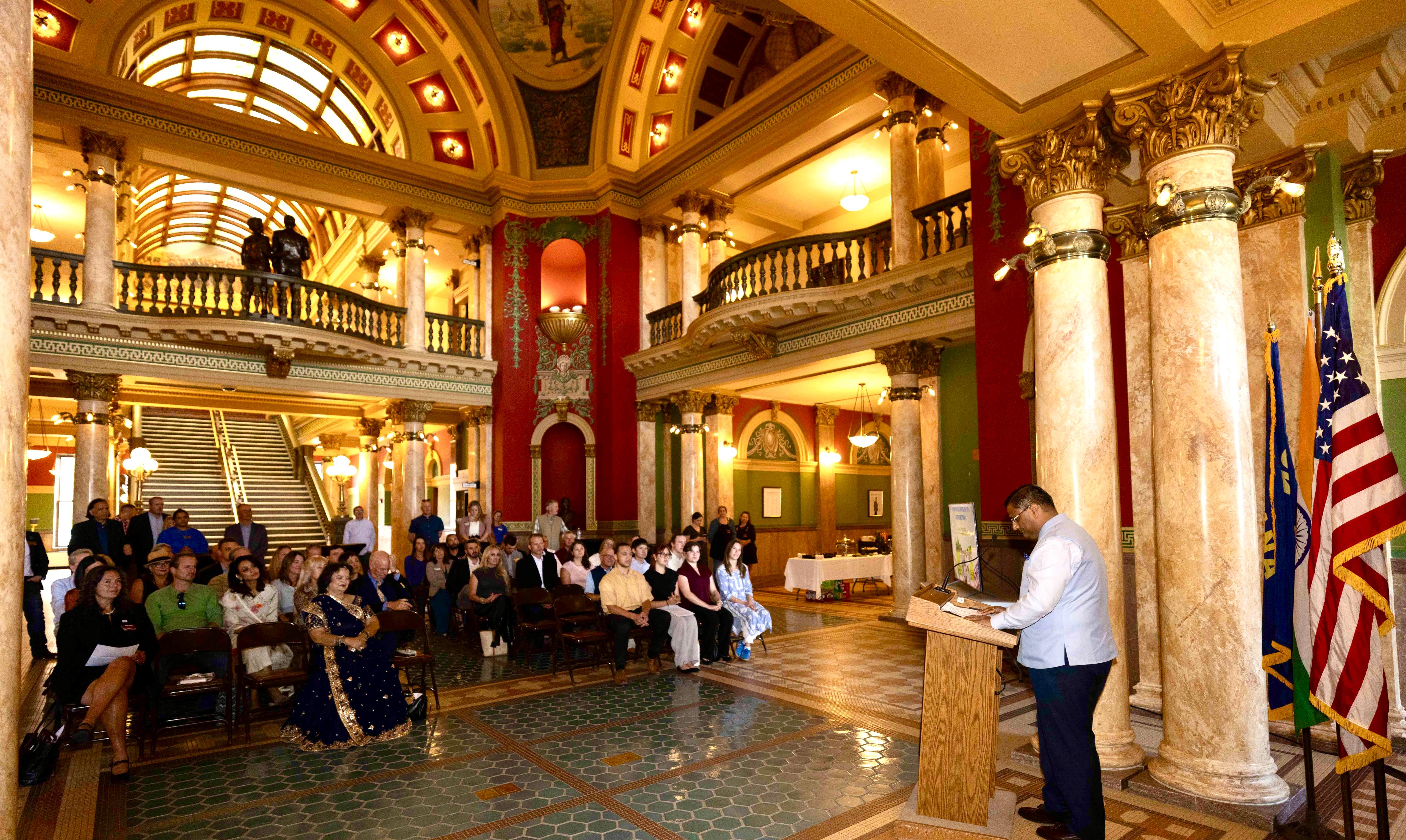  Consul General addressing the participants at State Capitol ( 29 September 2025, Helena)