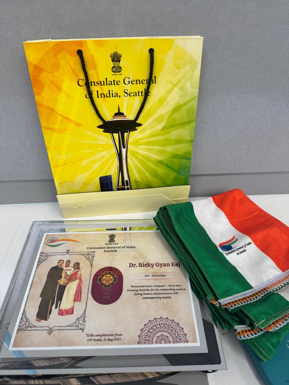 Celebrating the Music of India: Welcoming Padma Shri Dr. Ricky Kej in Seattle ( 31 May 2025, Seattle)
