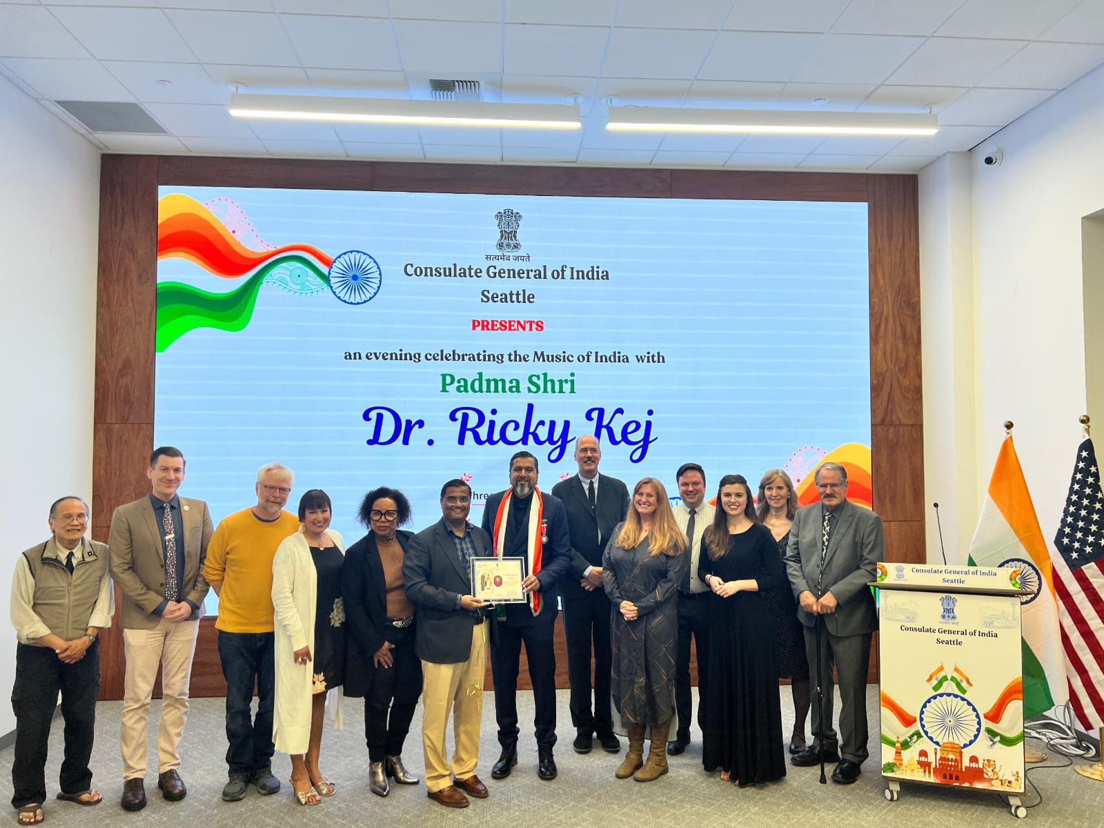  Celebrating the Music of India: Welcoming Padma Shri Dr. Ricky Kej in Seattle ( 31 May 2025, Seattle)