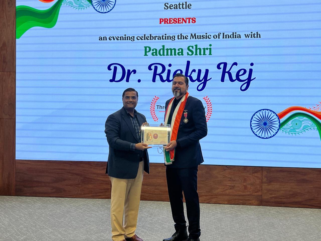  Celebrating the Music of India: Welcoming Padma Shri Dr. Ricky Kej in Seattle ( 31 May 2025, Seattle)