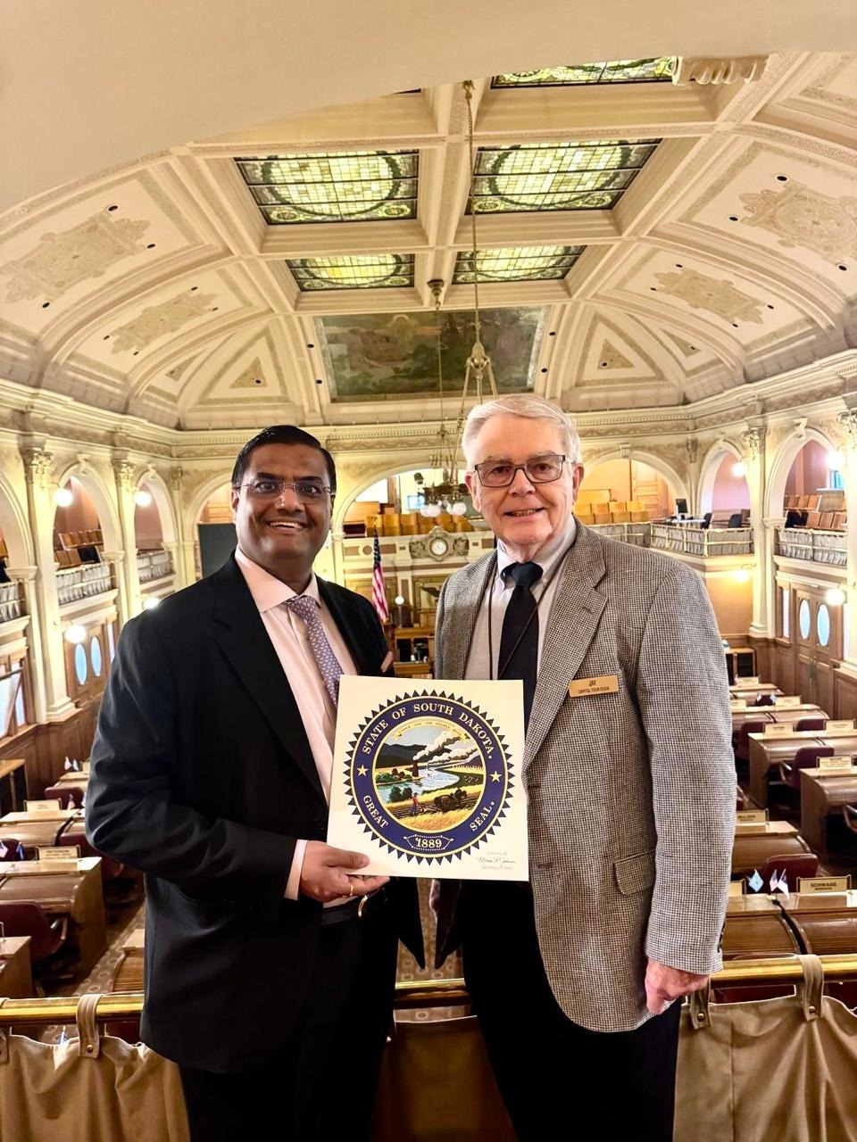  Meeting with Mr. Jay Mickelson, South Dakota State Capitol ( Pierre, 24 April 2025)