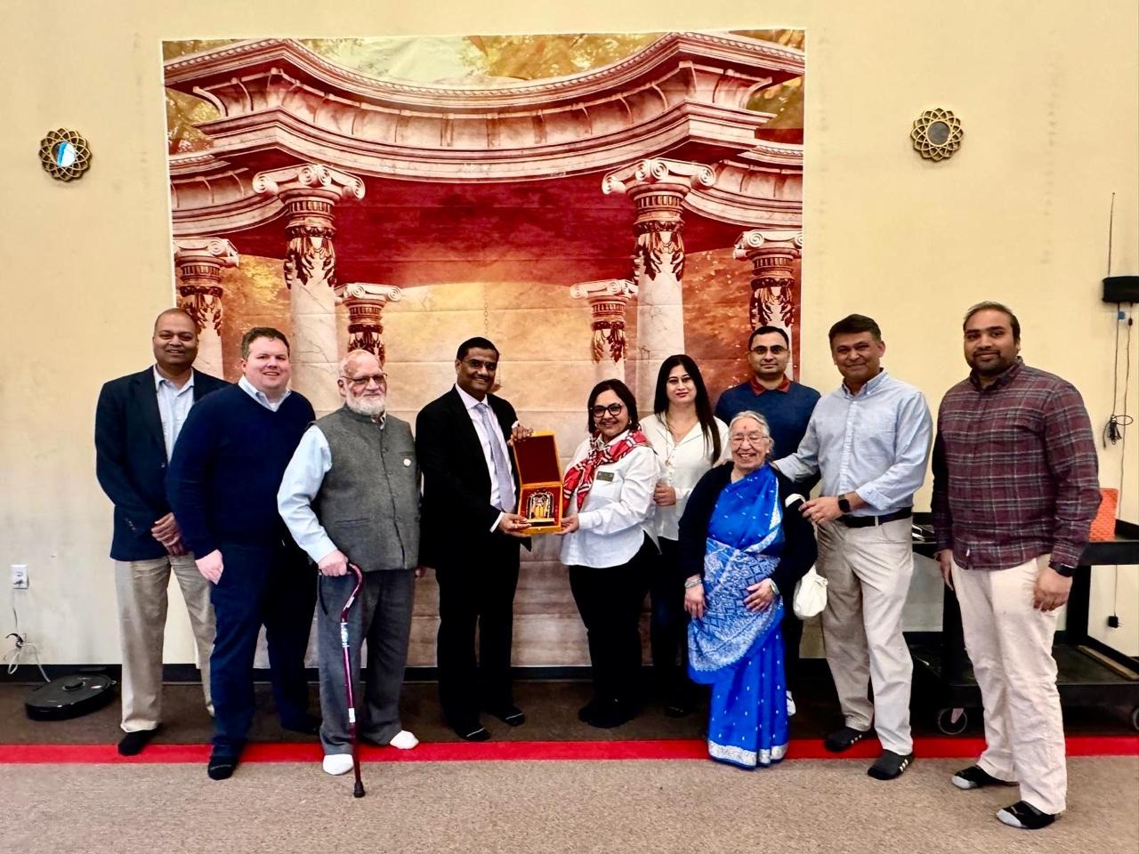  Meeting with Indian community leaders at Hindu Temple (24 April 2025, Sioux Falls)