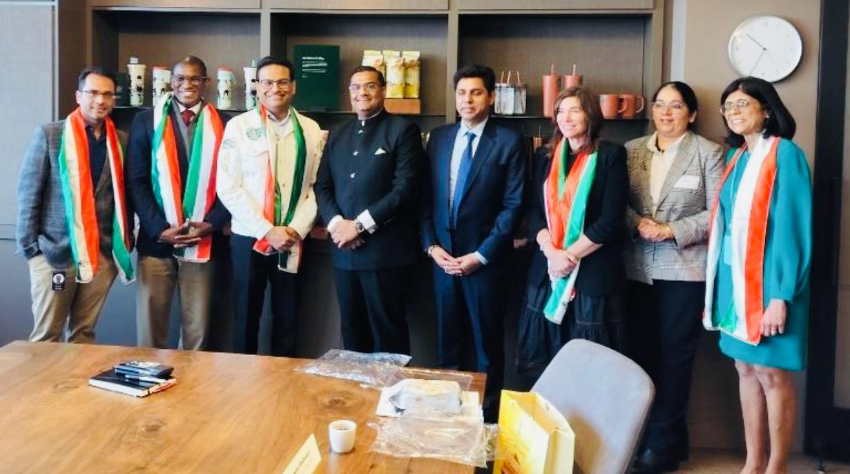  Interaction with Starbucks Seattle Leadership arranged by BCIU ( 20 February 2024)