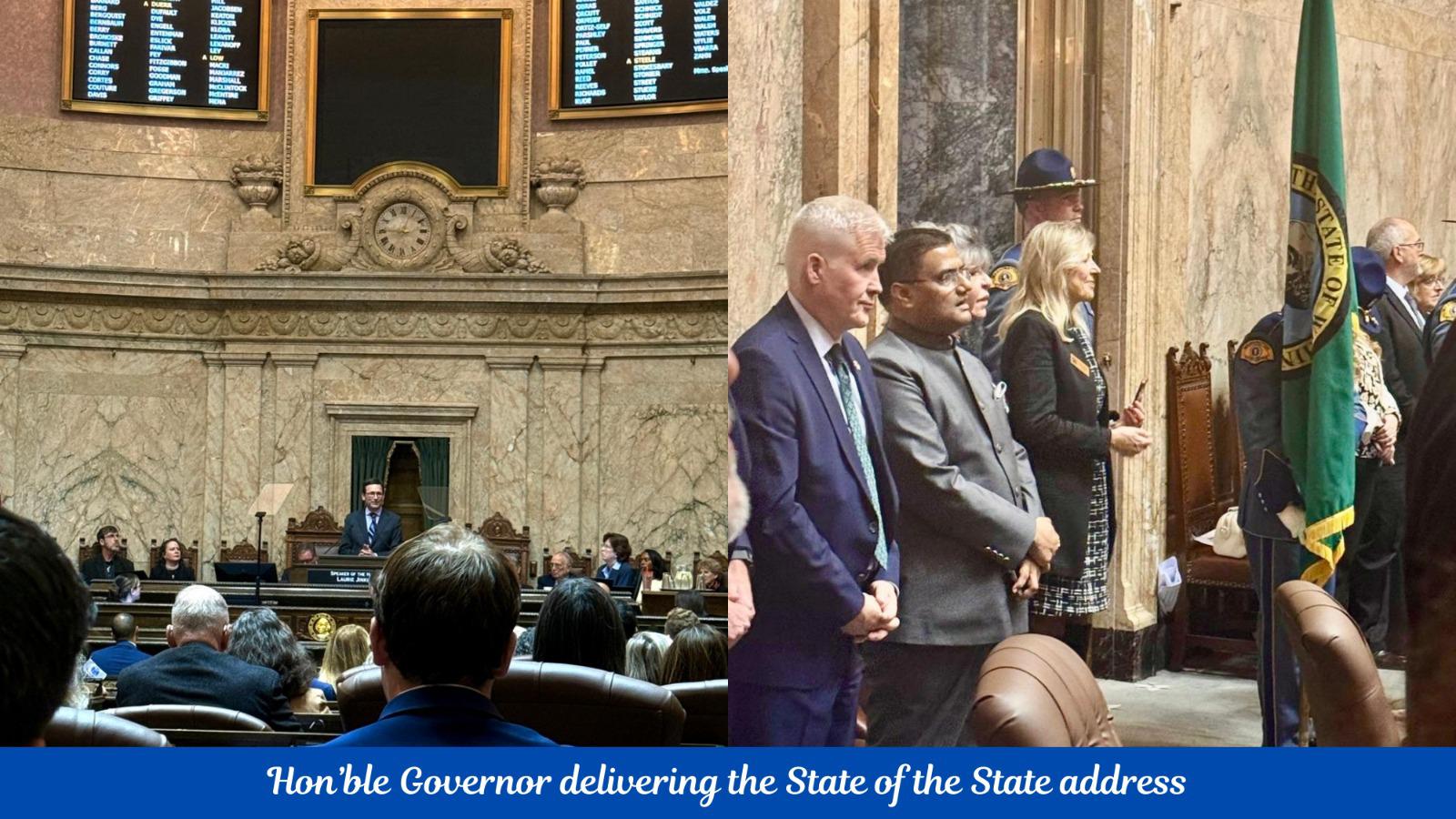  CGI Seattle attends Washington State of the State Address at Capitol, Olympia
