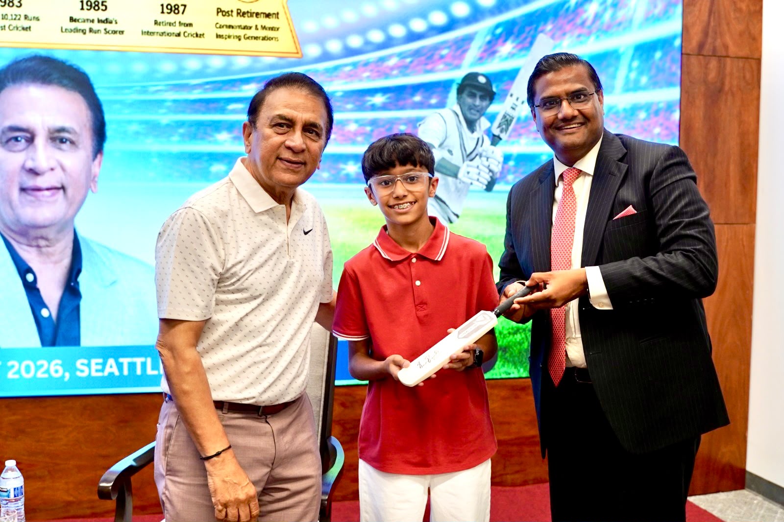  A “Straight Bat” welcome to the Little Master at CGI Seattle!