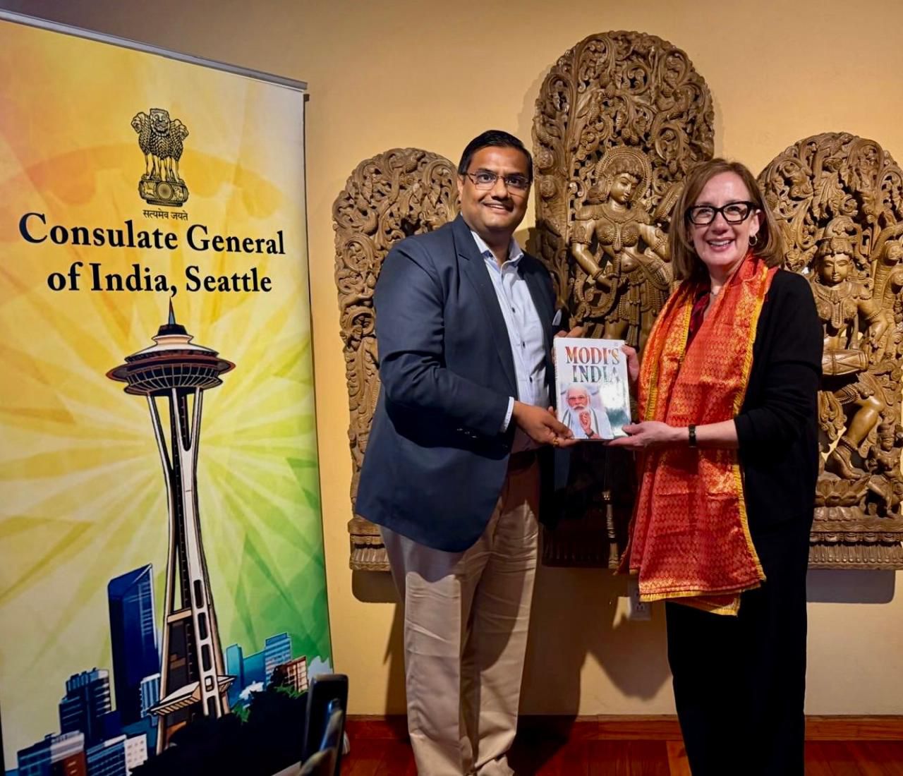  Meeting with U.S. Congresswoman Andrea Salinas on Strengthening India–Oregon Cooperation in Trade, Technology and Tourism