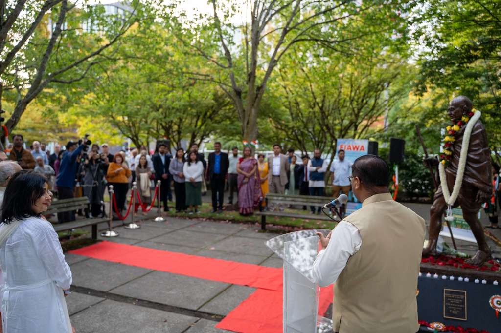  Celebration of Gandhi Jayanti and International Day of Non-Violence at Bellevue Public Library
