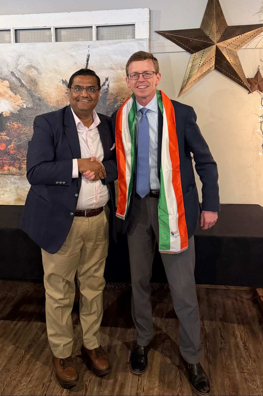  Meeting with US Congressman Dusty Johnson on India–South Dakota Relations