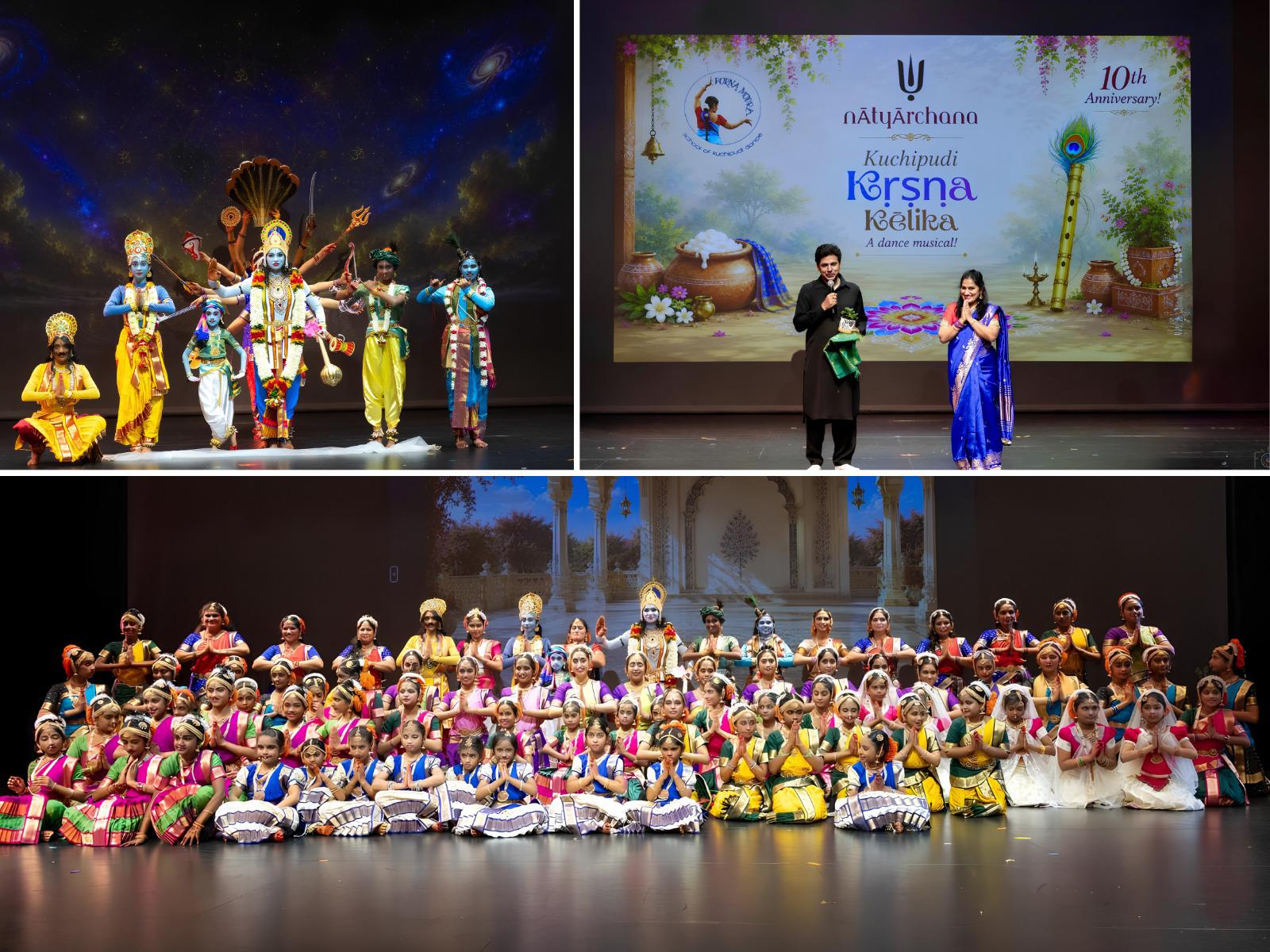  10th Anniversary celebrations of “Purna Mudra” -  Kuchipudi dance school showcasing a Krishna Kelika musical performance (21 June 2026, Kirkland)